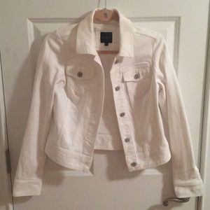NWOT White Jean Jacket!